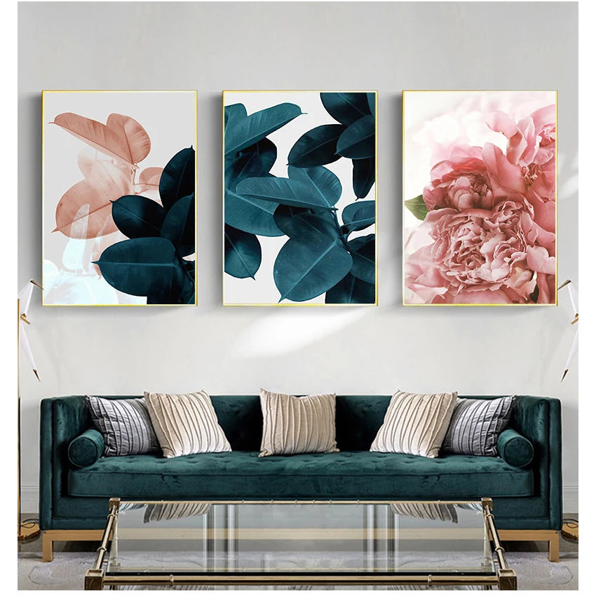 Nordic Poster Floral Wall Art