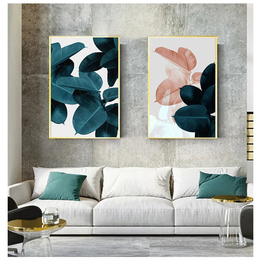 Nordic Poster Floral Wall Art