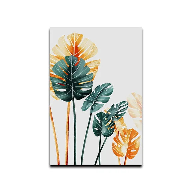 Nordic Colored Plant Art