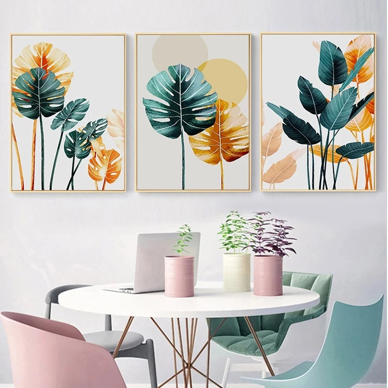 Nordic Colored Plant Art