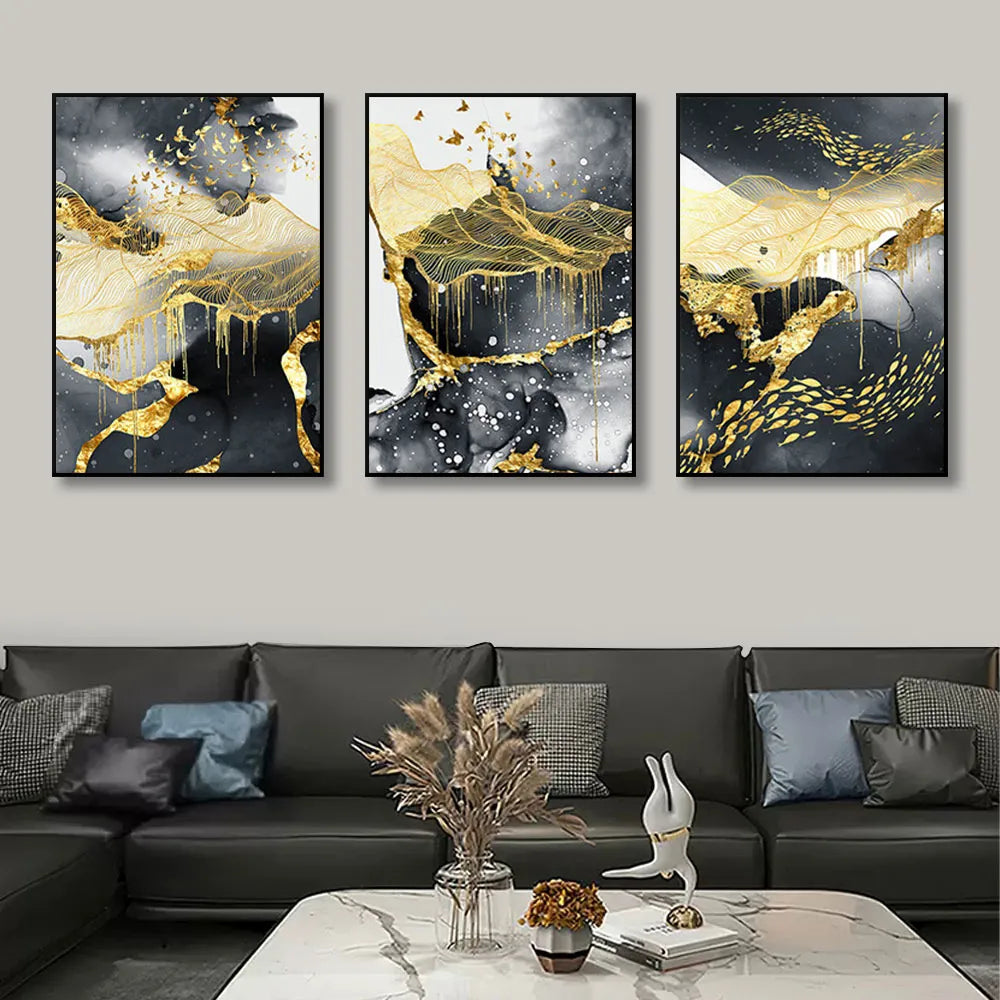 Golden Luxury Decor Poster