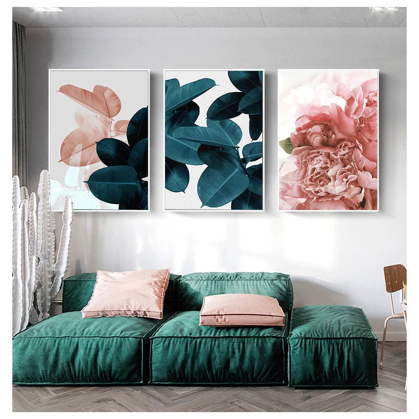 Nordic Poster Floral Wall Art