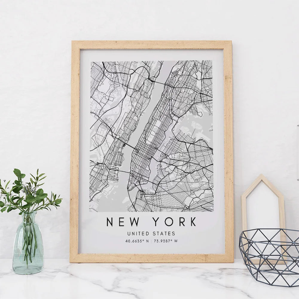 New York City Map Art