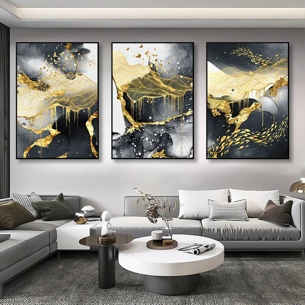 Golden Luxury Decor Poster