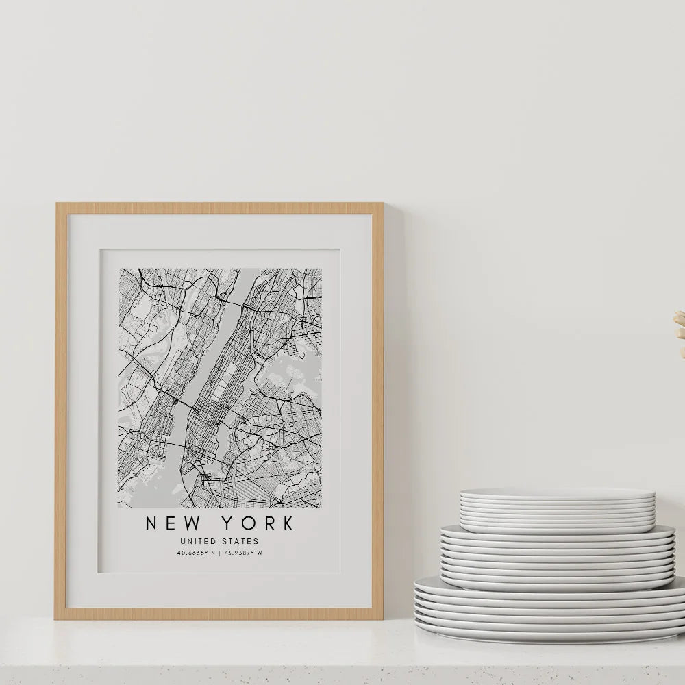 New York City Map Art