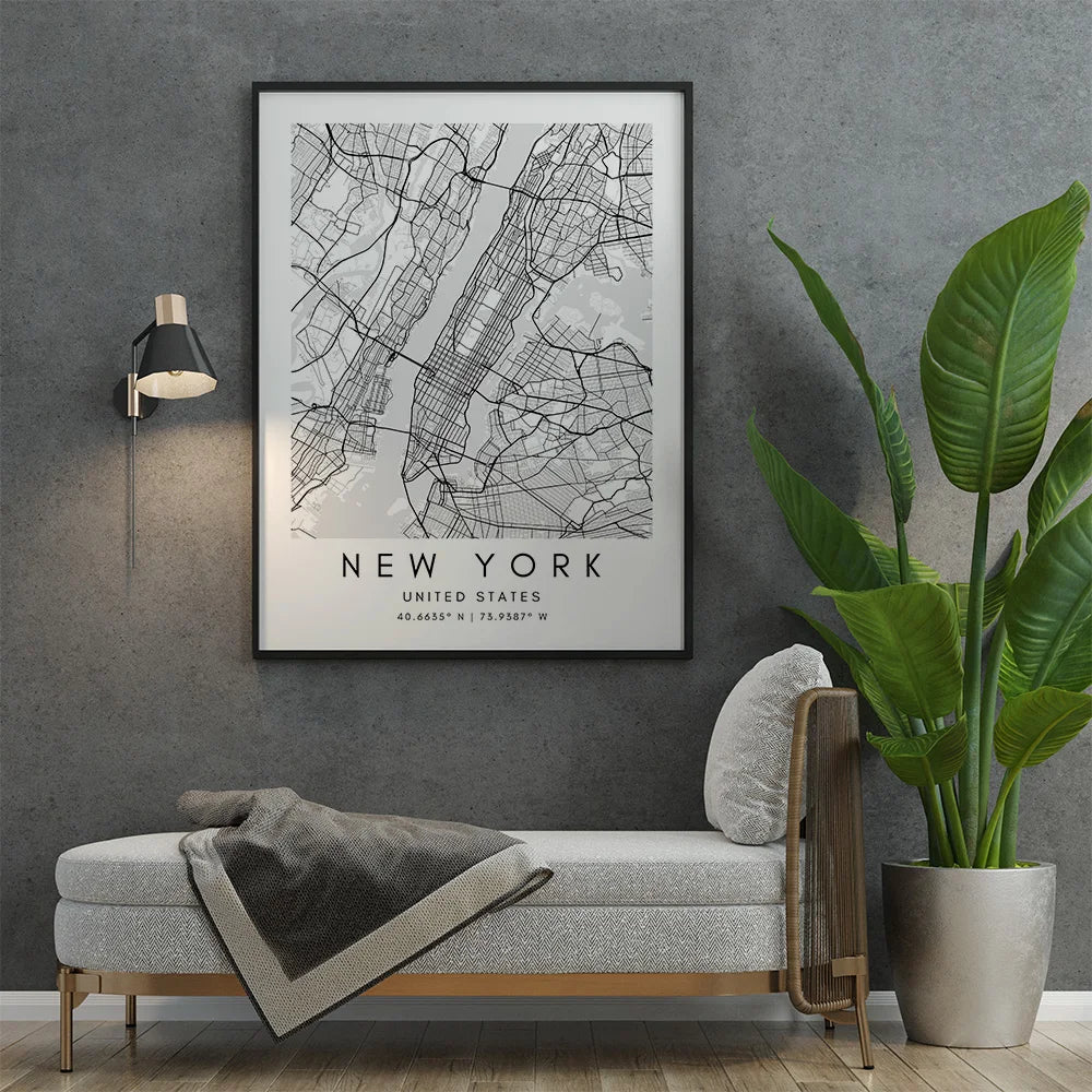 New York City Map Art