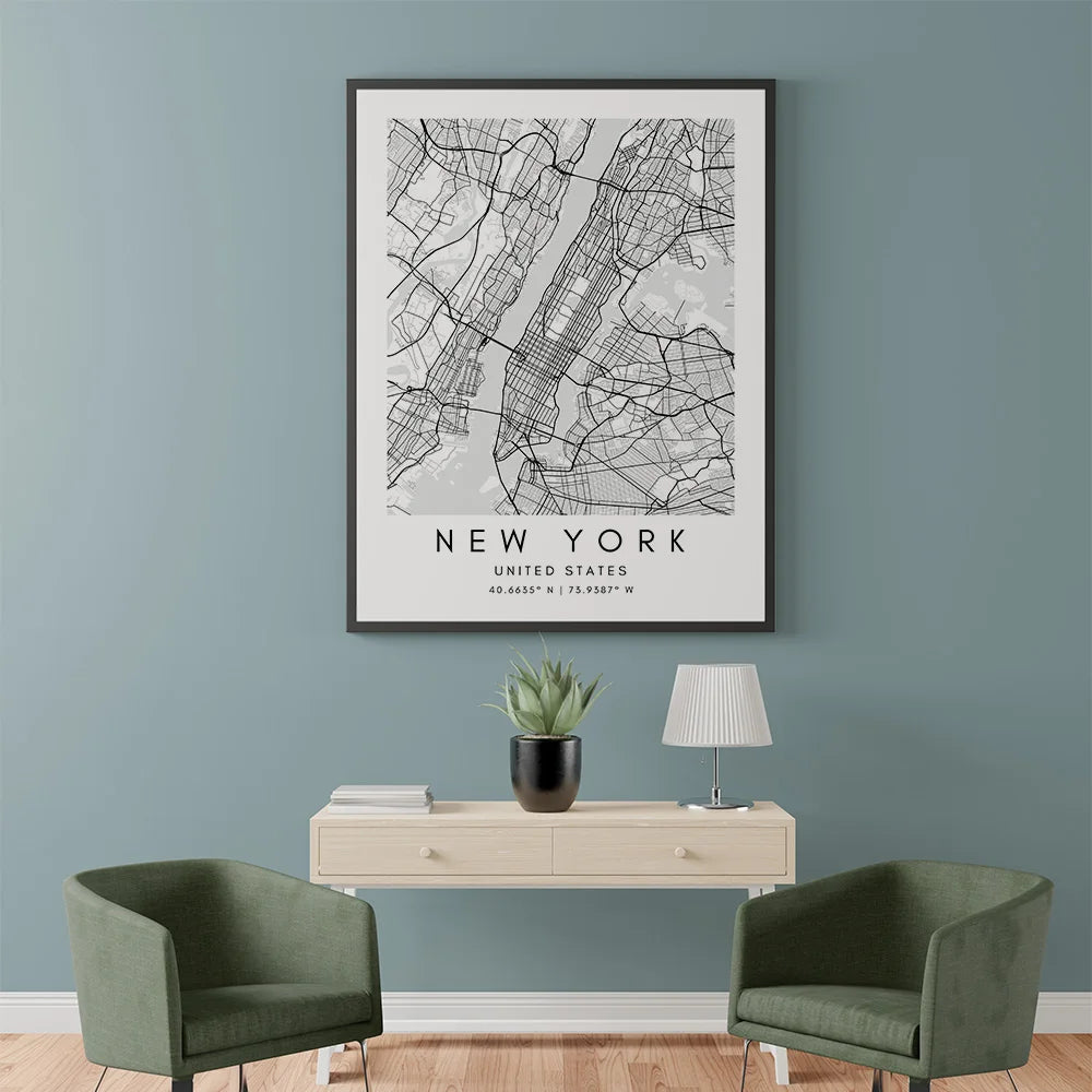 New York City Map Art