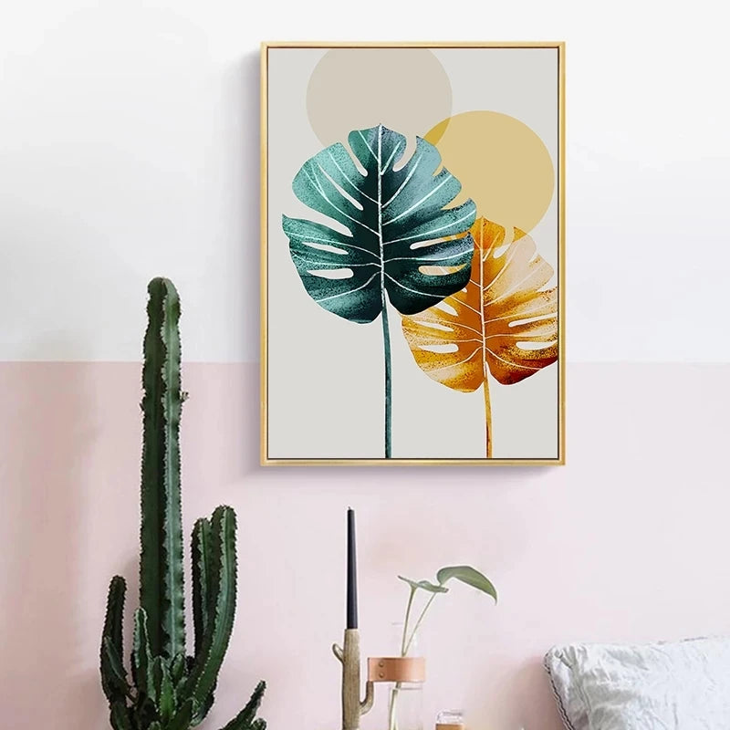 Nordic Colored Plant Art